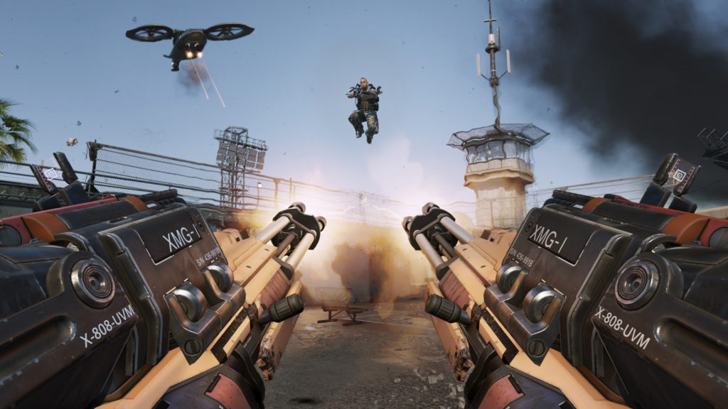 لعبة Call of Duty : Advanced Warfare > Reback Riot-Gun-Blazing-1024x576